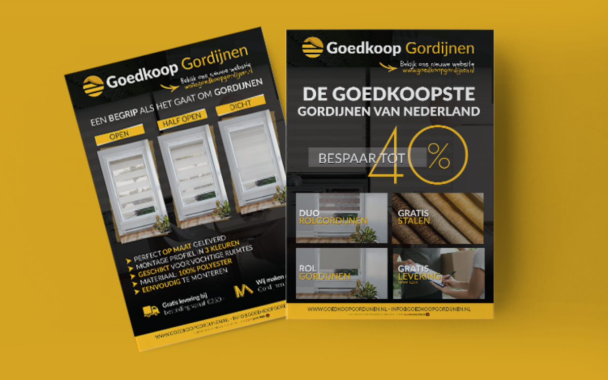 Goedkoop Gordijnen Flyer