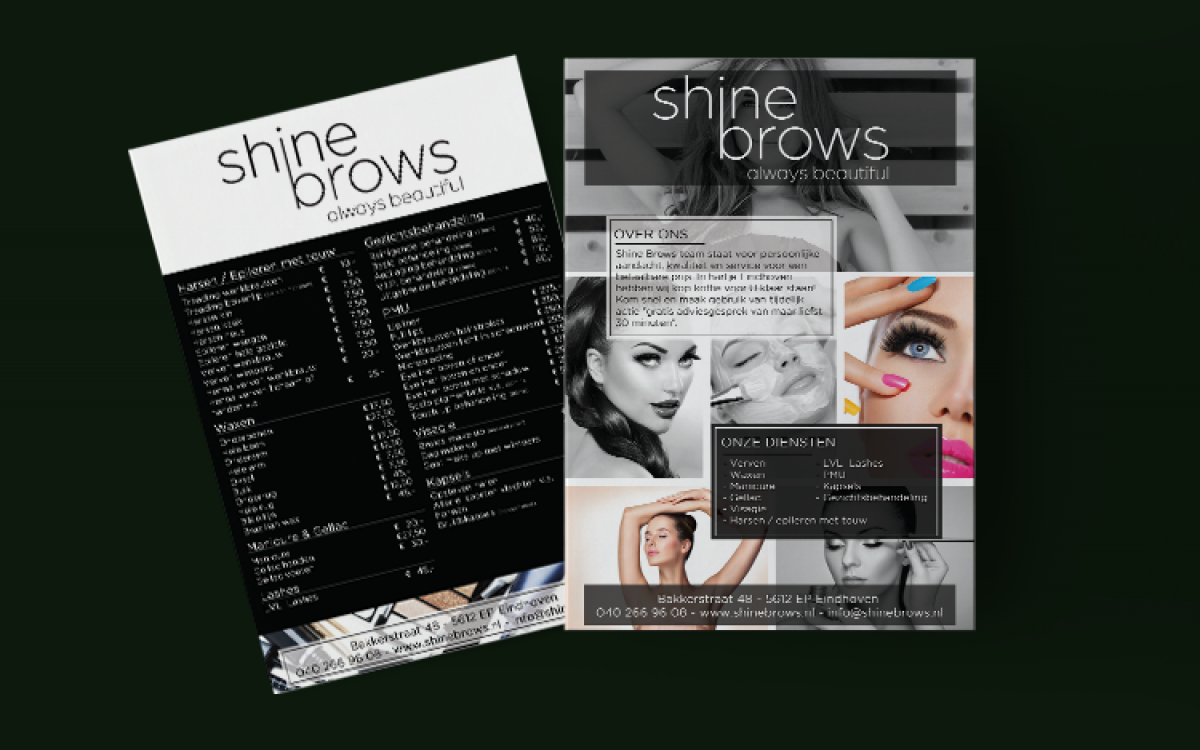 Shine Brows Flyer